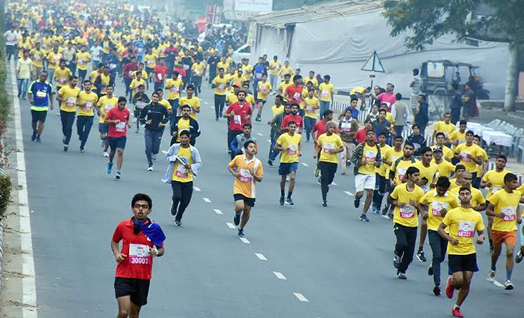 Participants in the marathon