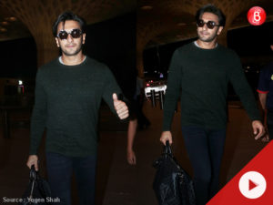 Watch: Ranveer Singh raises the temperature at the airport in his new look