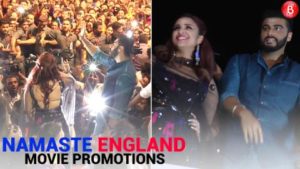 Arjun Kapoor and Parineeti Chopra promote their film 'Namaste England' in Vadodara