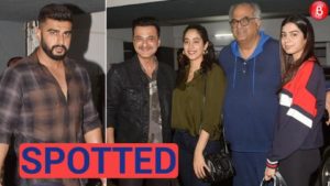 Arjun Kapoor and Janhvi Kapoor spotted at Sanjay Kapoor's house party