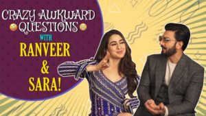 Ranveer Singh and Sara Ali Khan plays 'Answer to the crazy awkward questions'