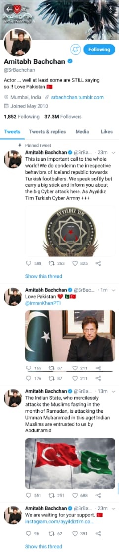 Amitabh Bachchan Twitter Account Hacked