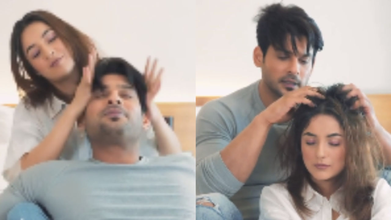 Sidharth Shukla & Shehnaaz Gill's recreation of head massage scenes from Bigg Boss 13 is unmissable | Bollywood Bubble
