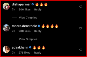 Fans comment on Surbhi's pics