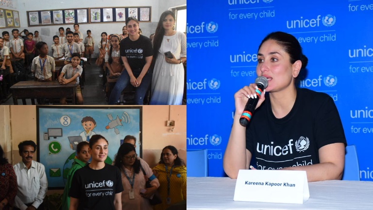 Kareena Kapoor UNICEF India’s Goodwill Ambassador promotes Every Child Reading campaign in a Mumbaischool – Watch