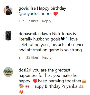 Fans react to Nick Jonas' birthday post for wife Priyanka Chopra
