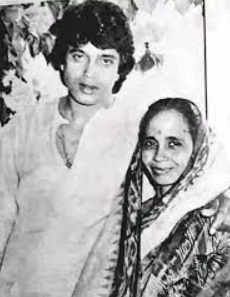 Mithun Chakraborty with his mother