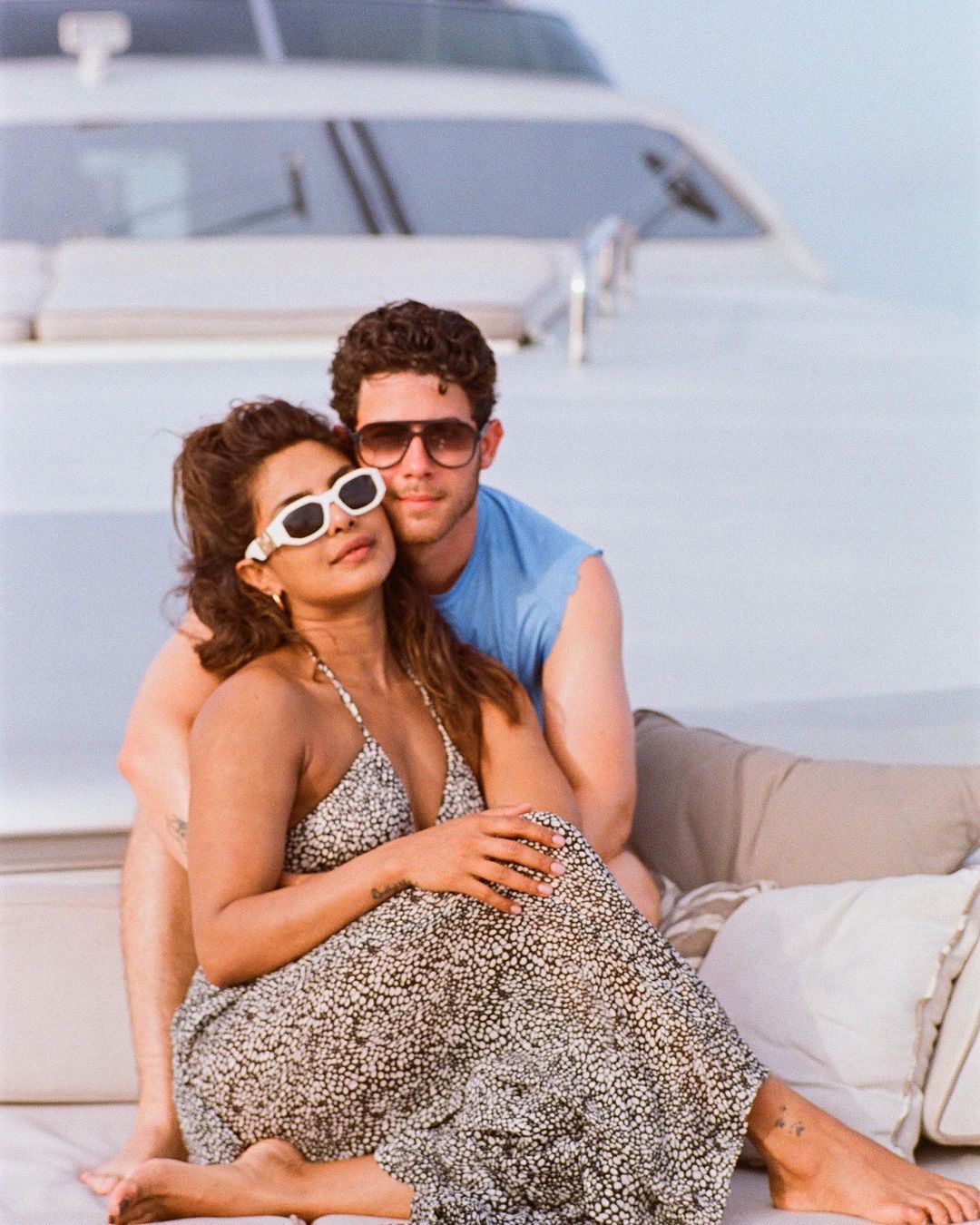 Priyanka Chopra chills on a yacht with husband Nick Jonas