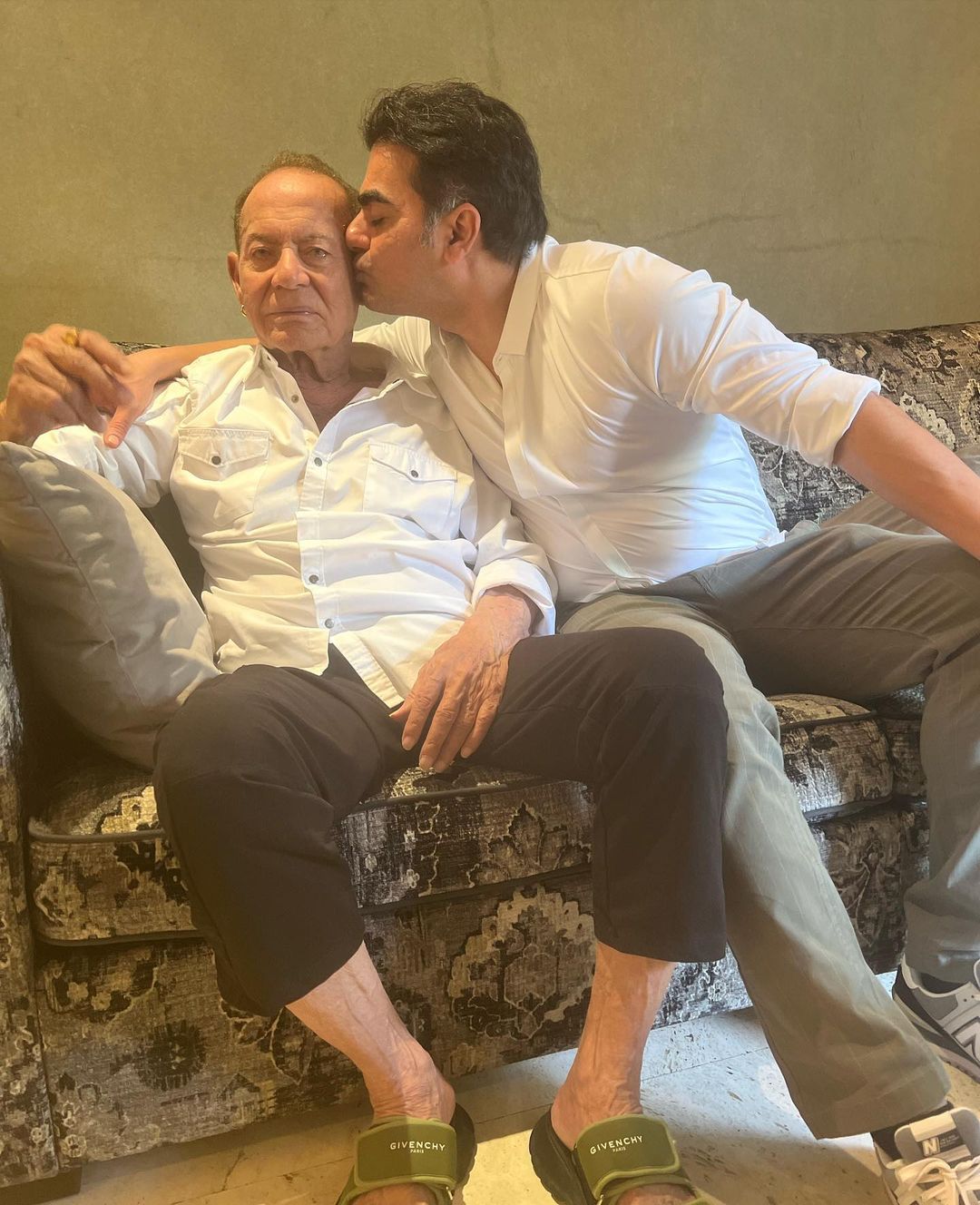 Arbaaz Khan with father Salim Khan