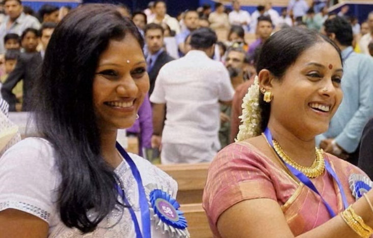 Mitali Jagtap Varadkar and Saranya Ponvannan at National Awards