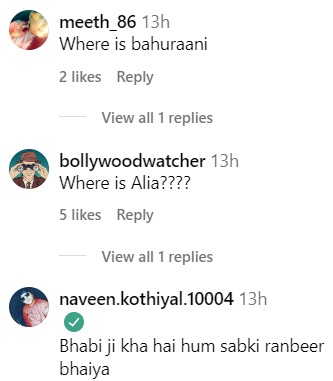 Fans ask about Alia Bhatt