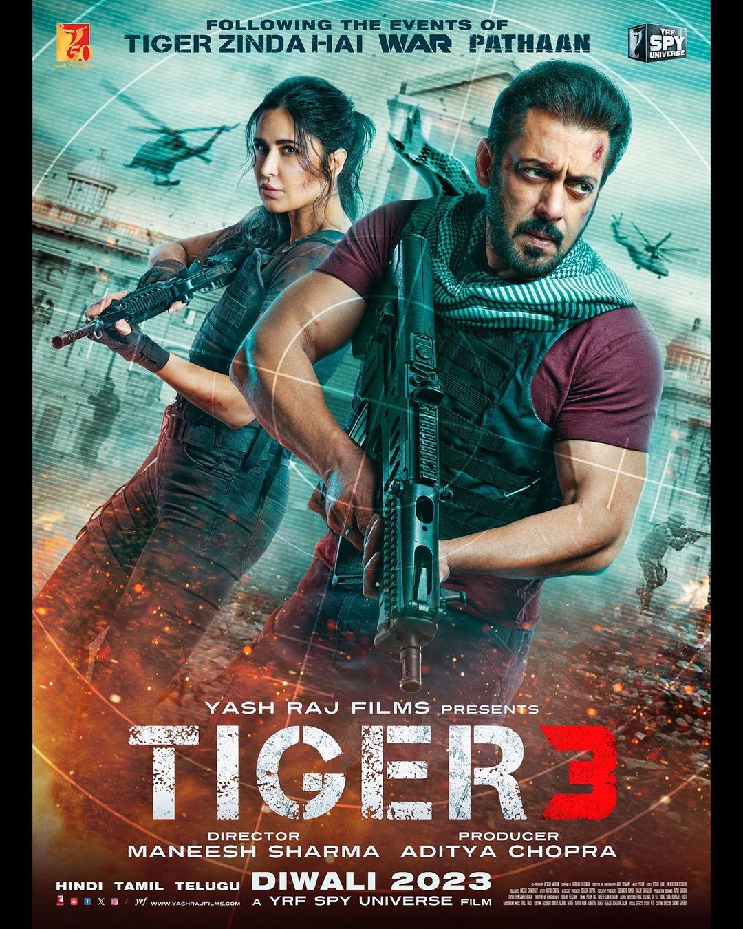 Katrina Kaif and Salman Khan in Tiger 3