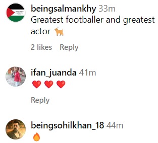 Fans react to Salman Khan and Cristiano Ronaldo