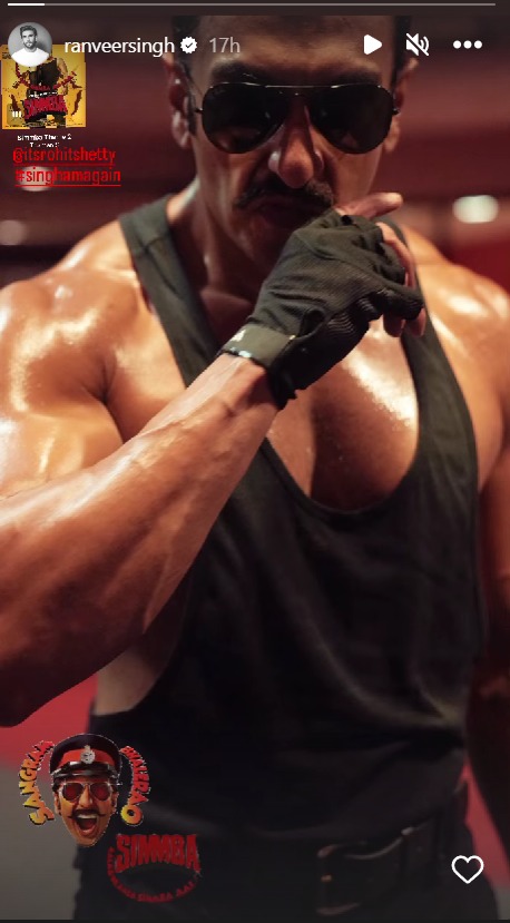 Ranveer Singh flaunts his muscular physique
