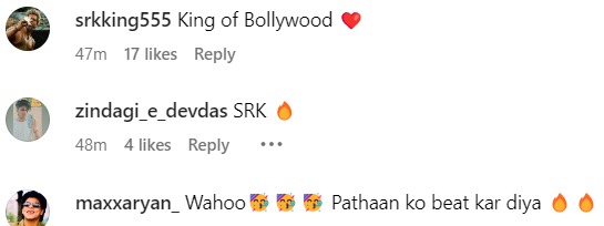 Fans react as Jawan beats Pathaan