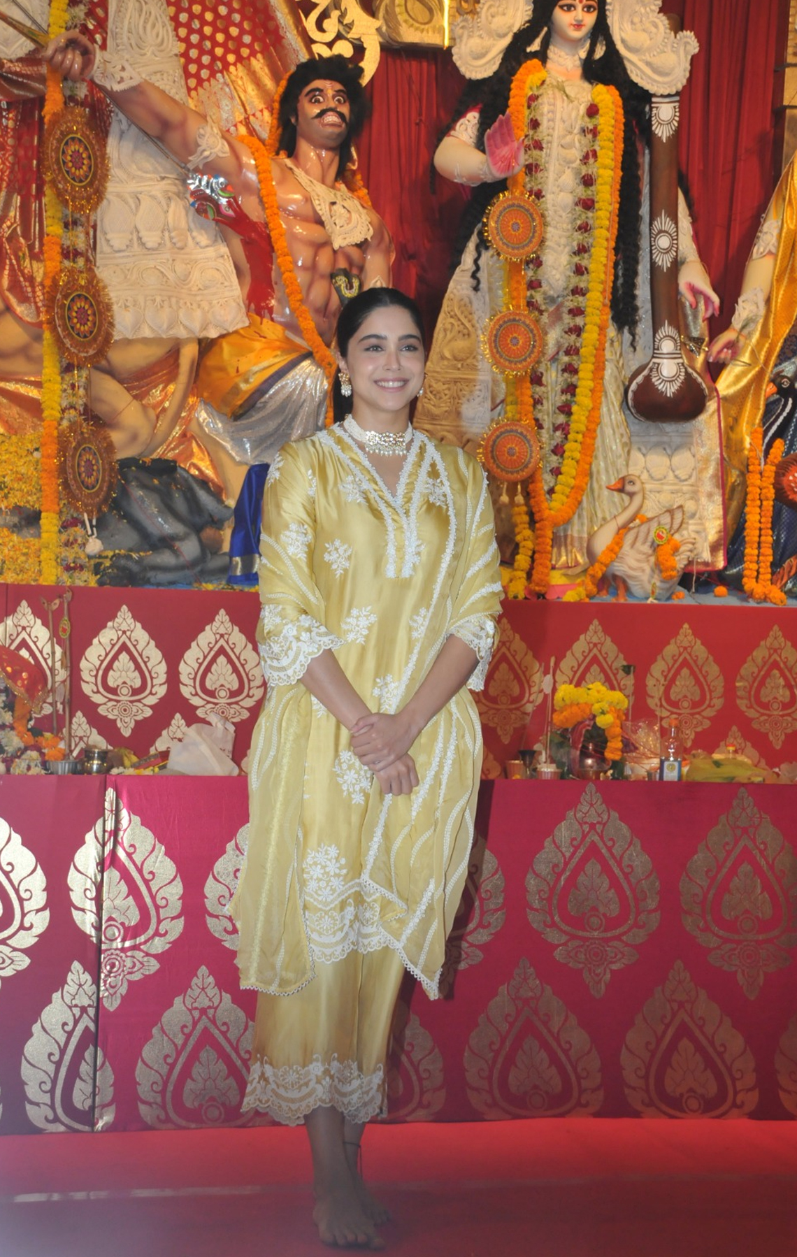 Sharvari Wagh at Durga Pandal
