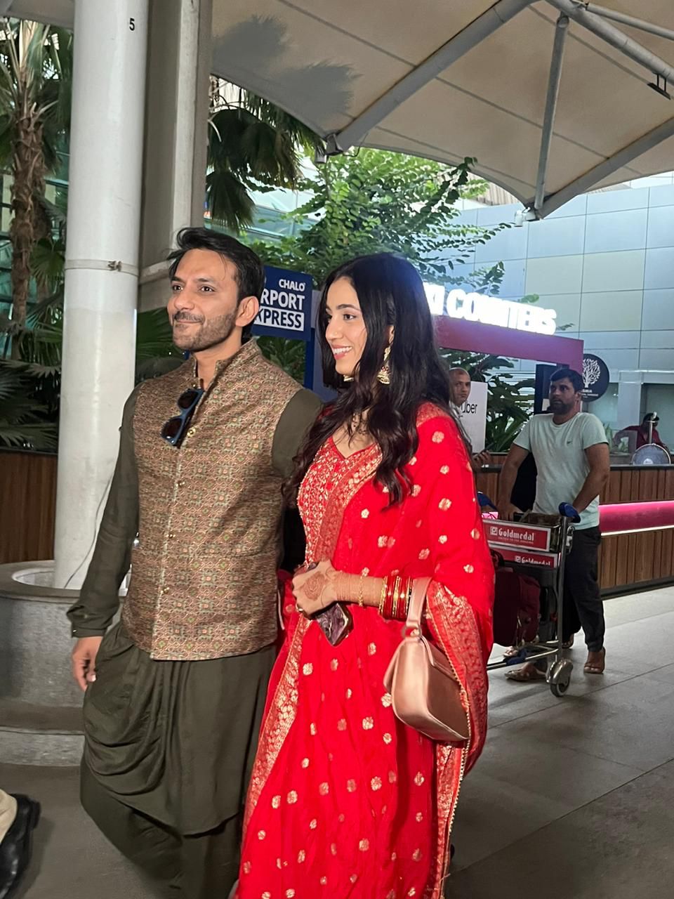 Ali Merchant and Andleeb Zaidi make first public appearance post wedding