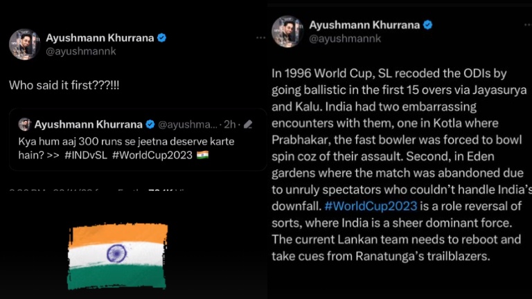 Ayushmann Khurrana shares tweets about cricket World Cup