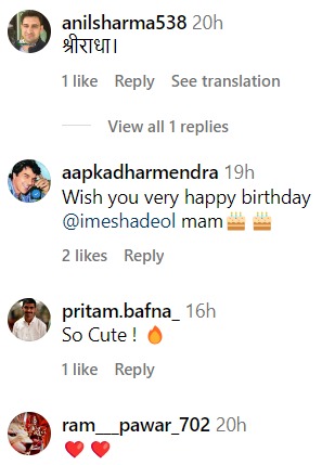 Fans react to Esha Deol's birthday post