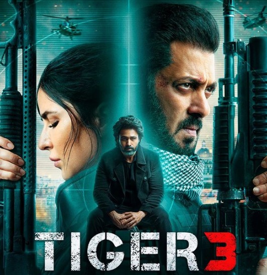 Salman Khan, Emraan Hashmi, and Katrina Kaif in Tiger 3