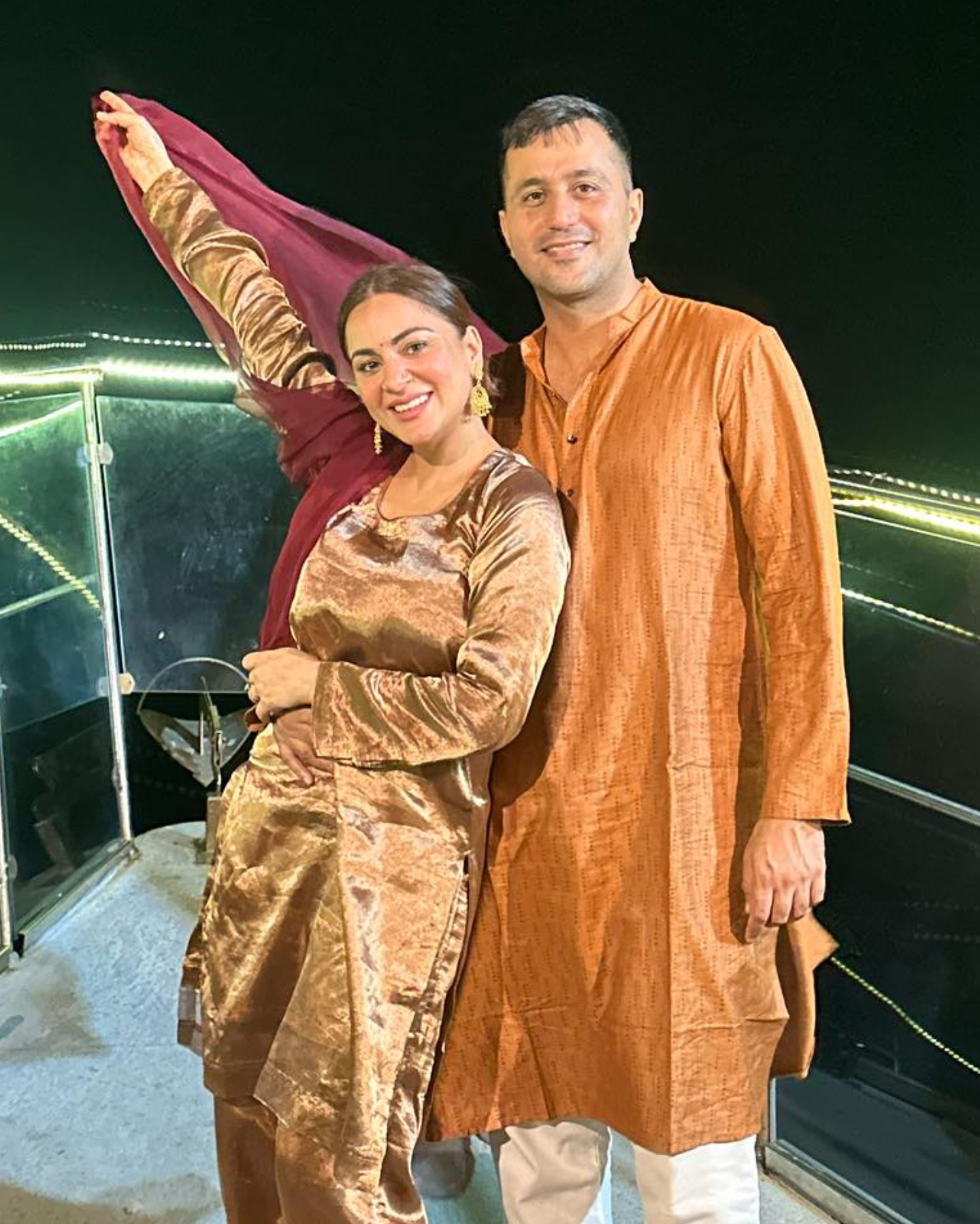 Shraddha Arya celebrates Diwali with hubby Rahul