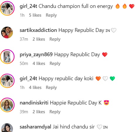 Fans react to Kartik Aaryan's post