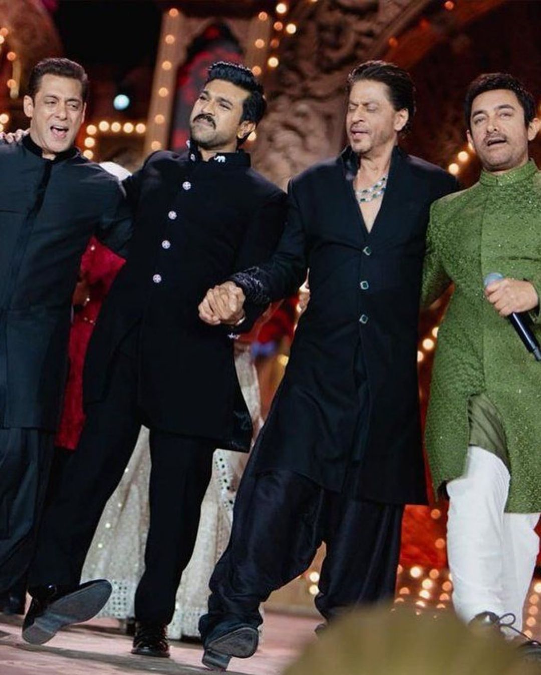 Ram Charan with the Khans