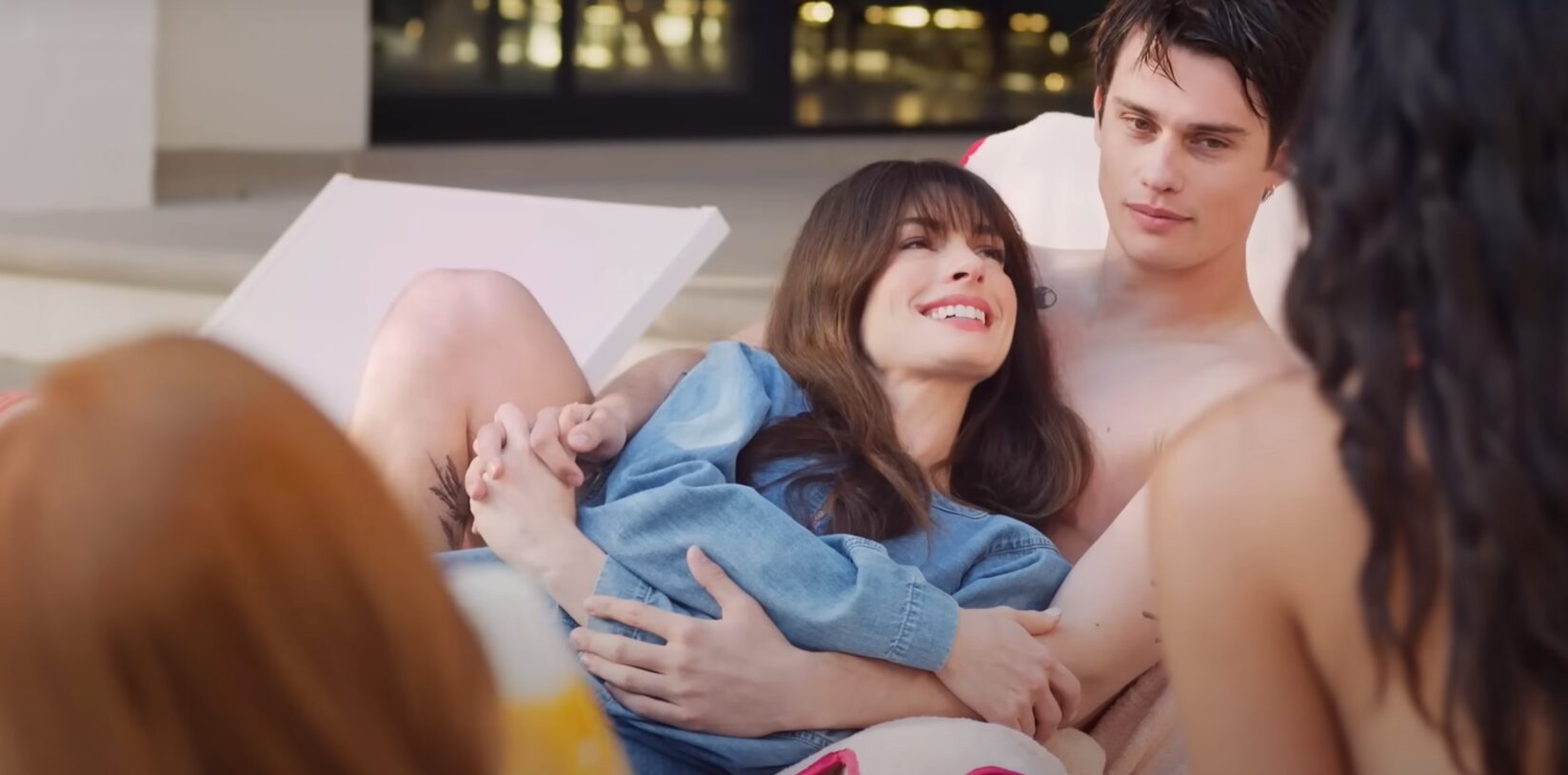 Anne Hathaway and Nicholas Galitzine in a still from The Idea Of You